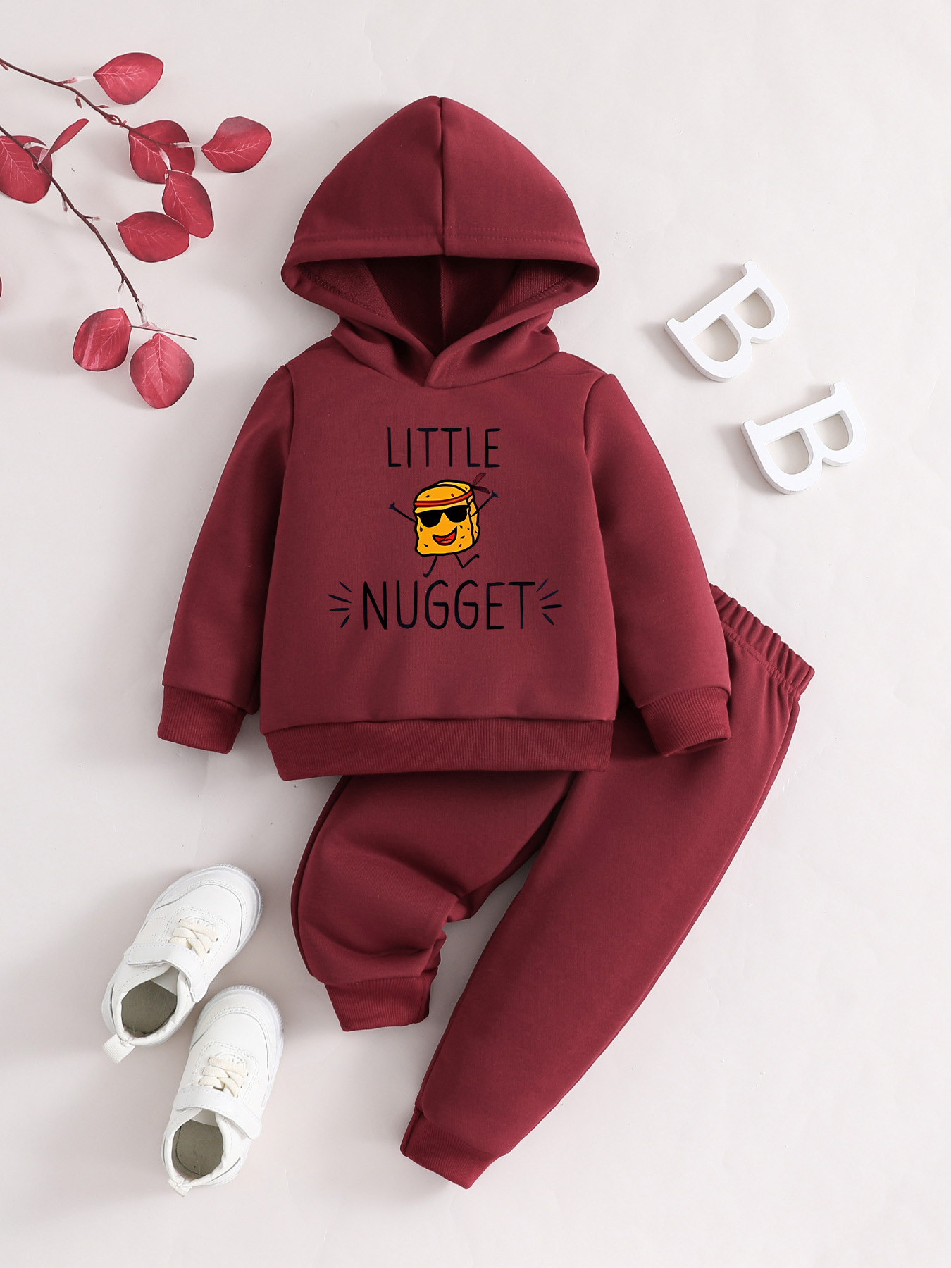 Boys burgundy outlet hoodie