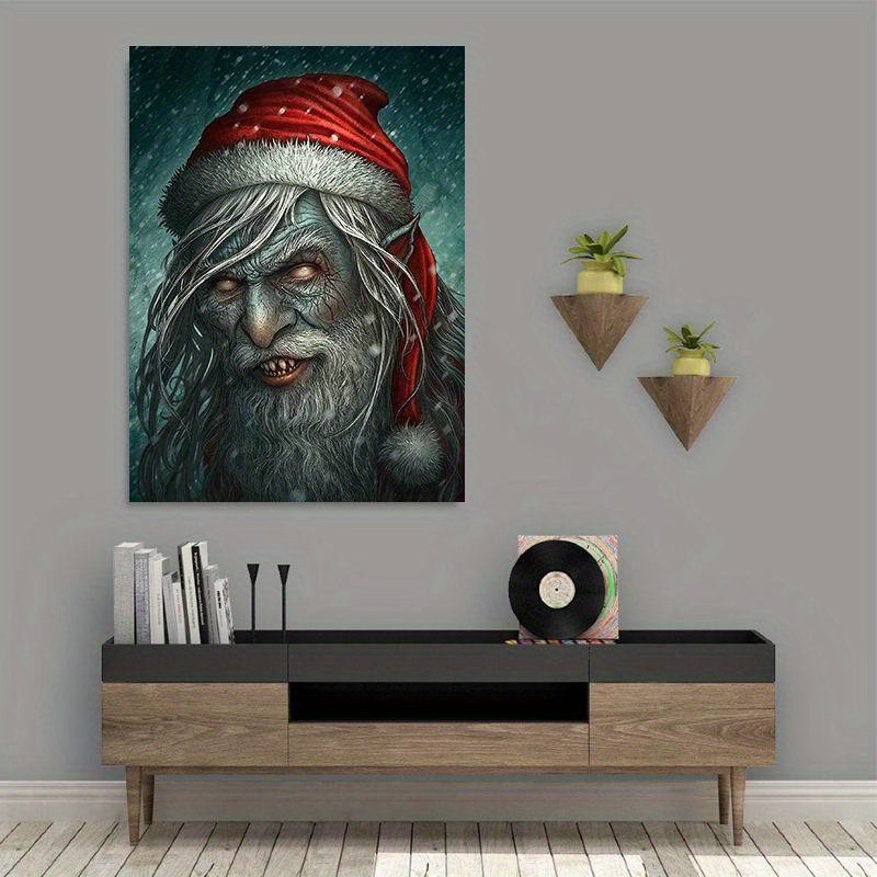 Canvas Poster Modern Art christmas Canvas Wall Art Santa - Temu