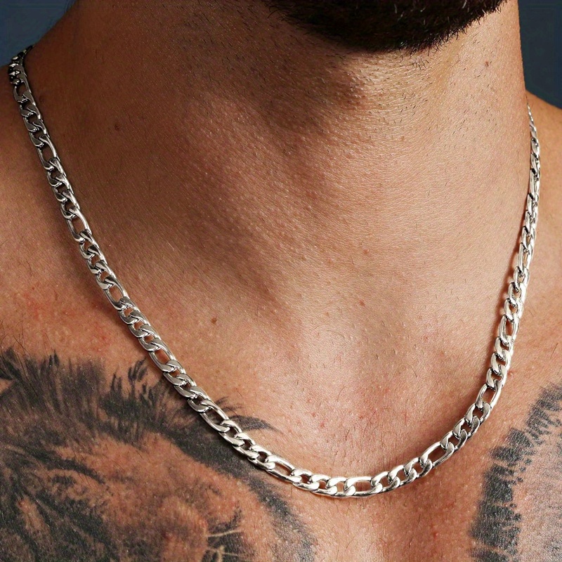 925 Silver Chain Necklace For Men - Temu