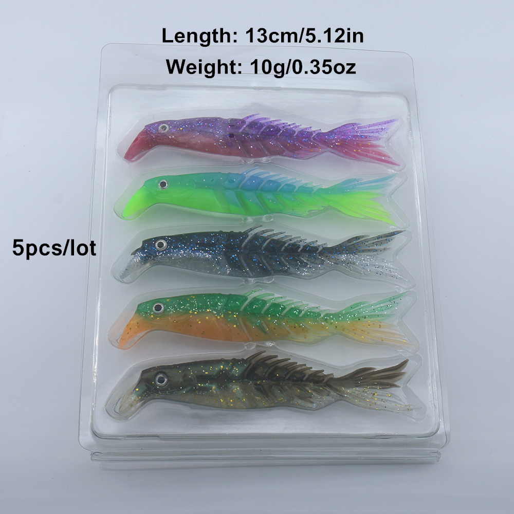 Multi Segments Soft Lures, Soft Lures for Fishing, Soft Fishing Lures Kit,  Soft Plastic Trout Fishing Lures, Soft Lures for Bass Fishing, Multi