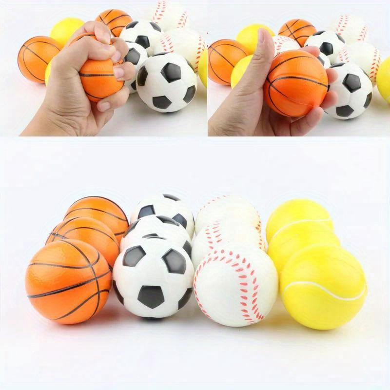Soft Foam Sponge Sports Balls Mini Sports Balls Squeezable - Temu