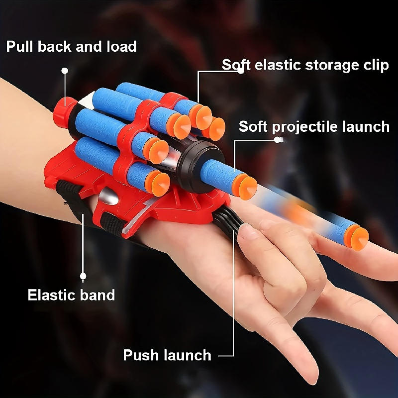 Cosplay Glove Launcher Set, Anime Spider Web, Kids Toys Boys