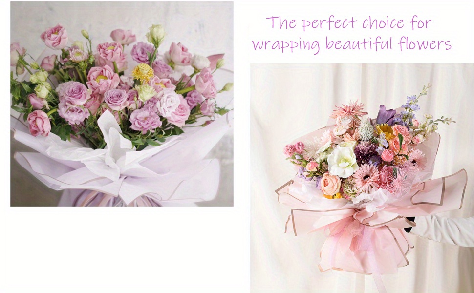 Flower Wrapping Paper Pure Color Flower Bouquet Wrapping - Temu