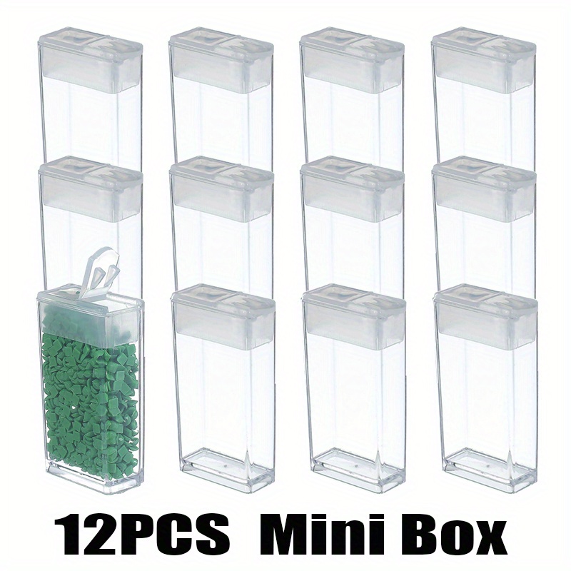 Mini Transparent Storage Box Acrylic Small Square Bottle - Temu