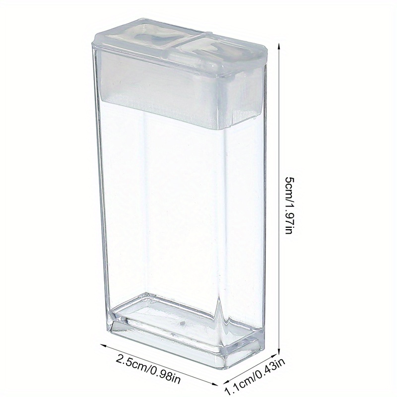 1-12Pc Mini Boxes Square Clear Plastic Jewelry Storage Case Container  Packaging Box for Earrings Rings Beads Small Items Crafts