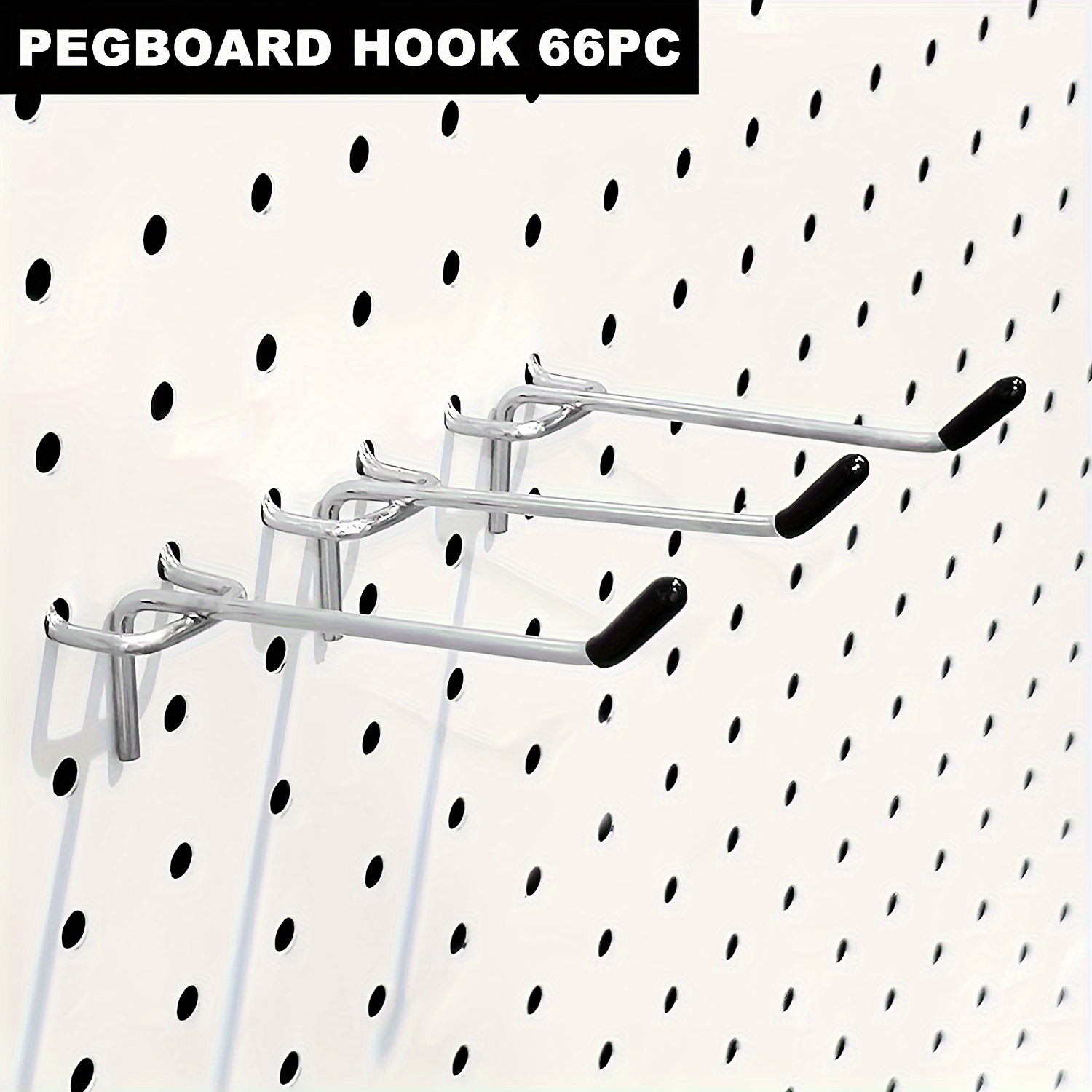 Heavy Duty Pegboard Hook Black 4