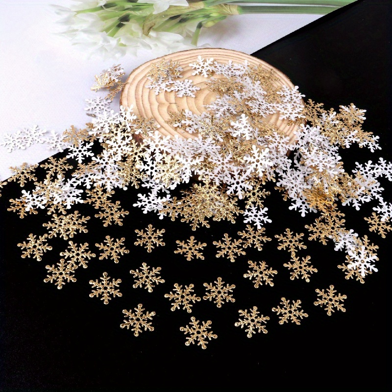 Artificial Snowflakes Confetti Decorations For Christmas - Temu