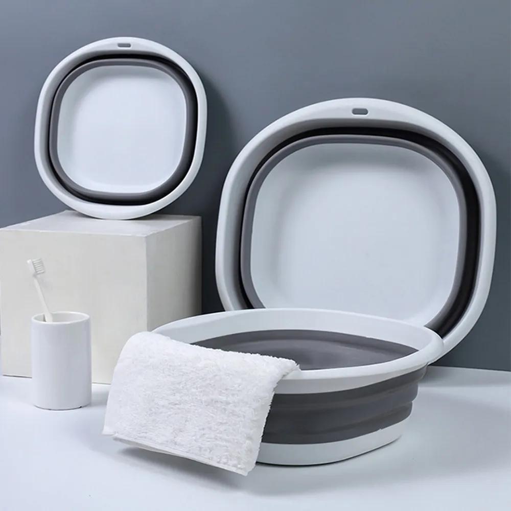 Plastic Folding Basins Portable Wash Basins Laundry Tub Adult Baby Bath Basin
