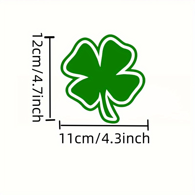  Four Leaf Clover Shamrock 4-Leaf Vinyl Decal Sticker