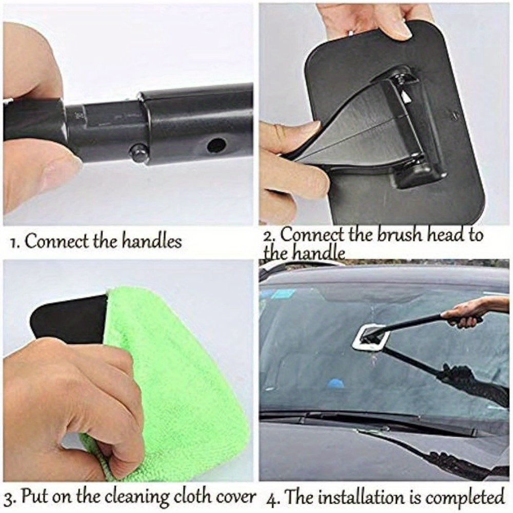 Car Windshield Cleaning Brush 19inch Microfiber Car Window Cleaner