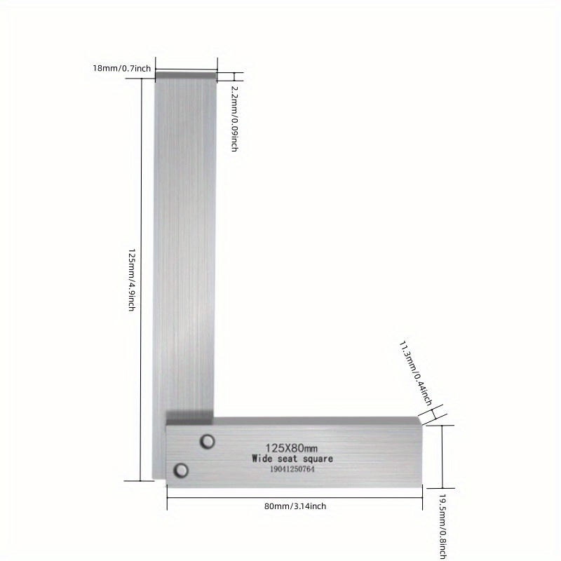 Precision Ground Steel Hardened Angle Ruler 90° Right Angle - Temu