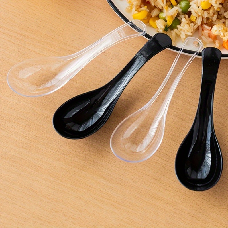 Disposable Spoon Plastic Spoon Thickened Serve Spoon - Temu