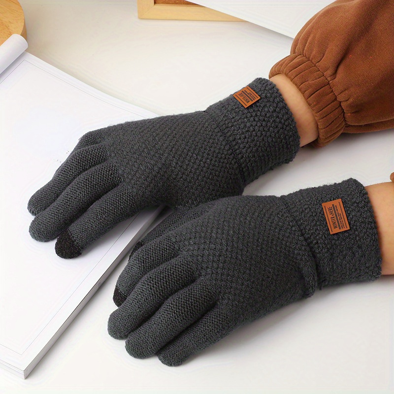 mens thermal winter gloves touchscreen technology cold Temu