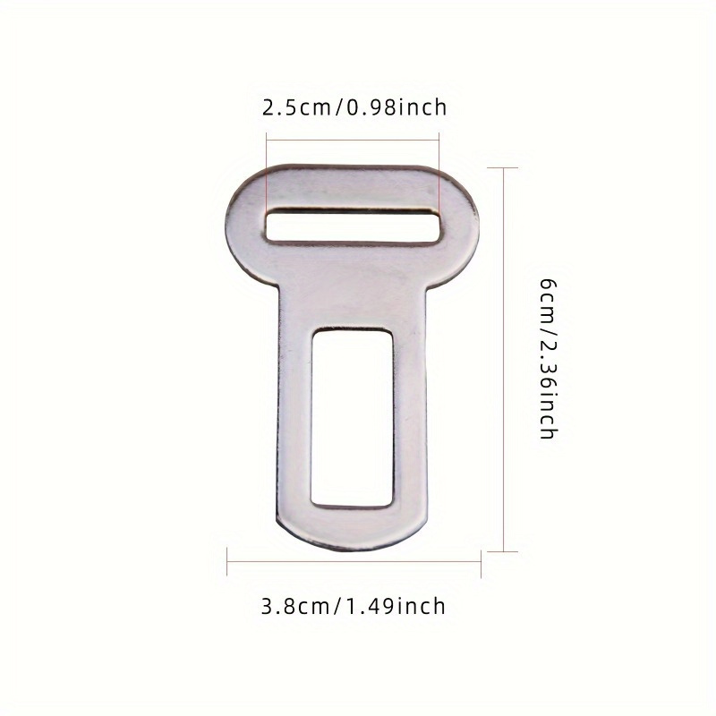 Fibbia Per Cintura Di Sicurezza Per Auto Nascosta In Lega Di Zinco
