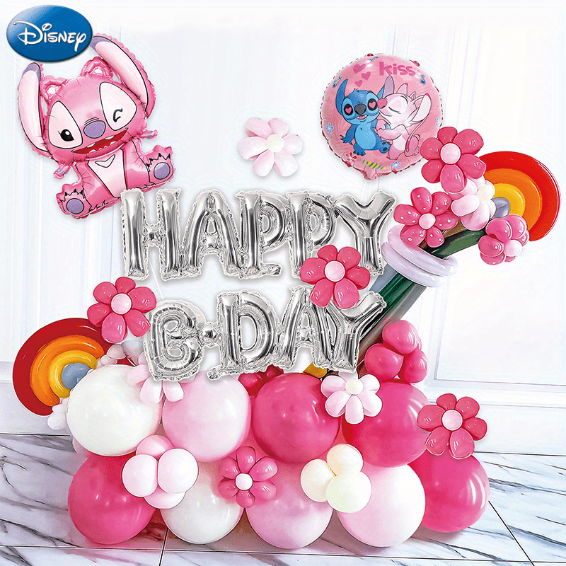 LILO & Stitch, Lilo and stitch balloons  Luau theme party, Birthday party  balloon, Balloons