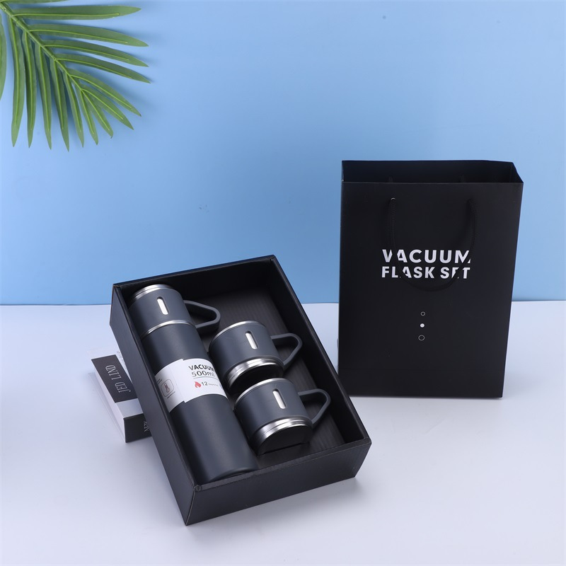 Vacuum Flask Set Stainless Steel Thermal Cup With Gift Box - Temu