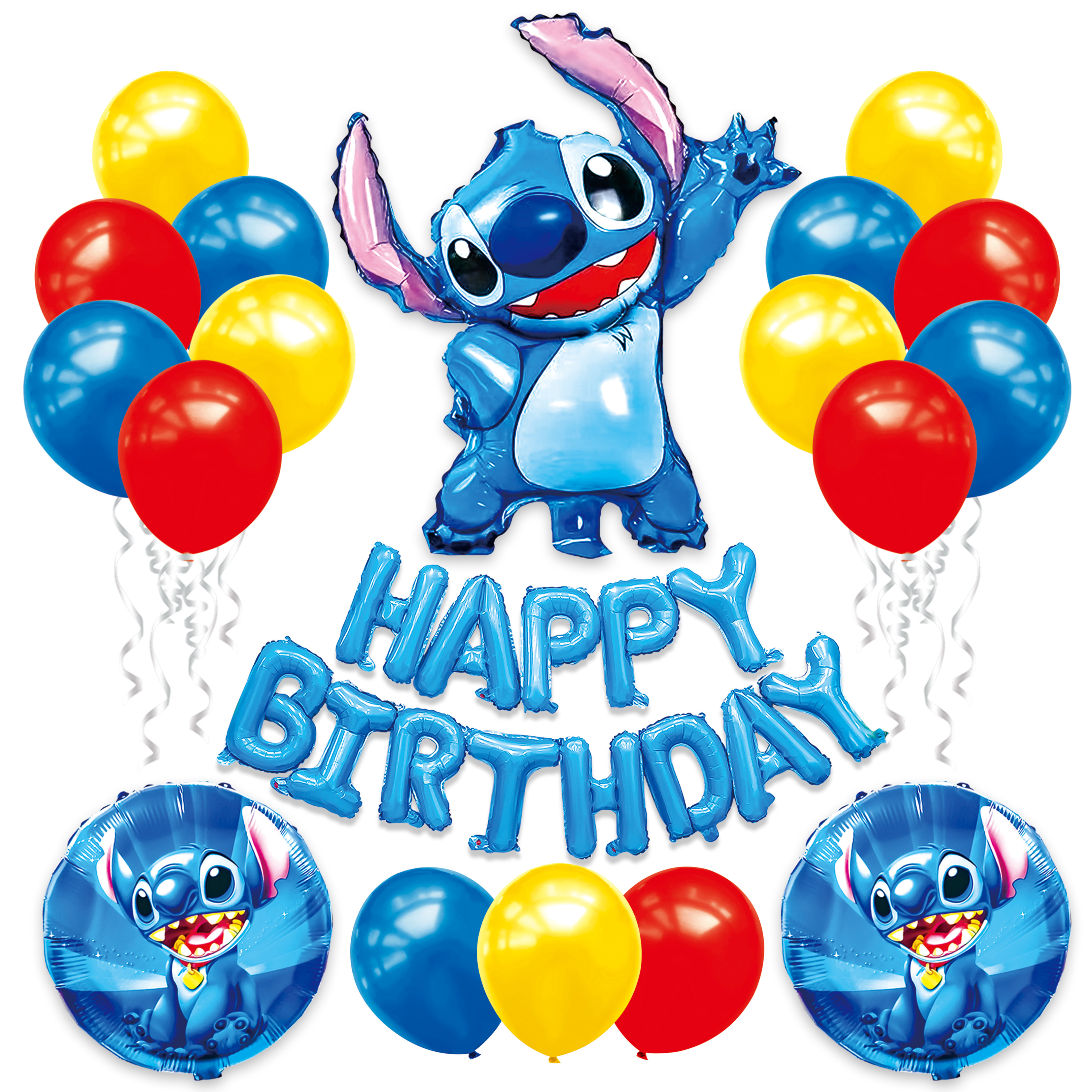 12PCS Lilo and Stitch balloons, Lilo birthday party decoration