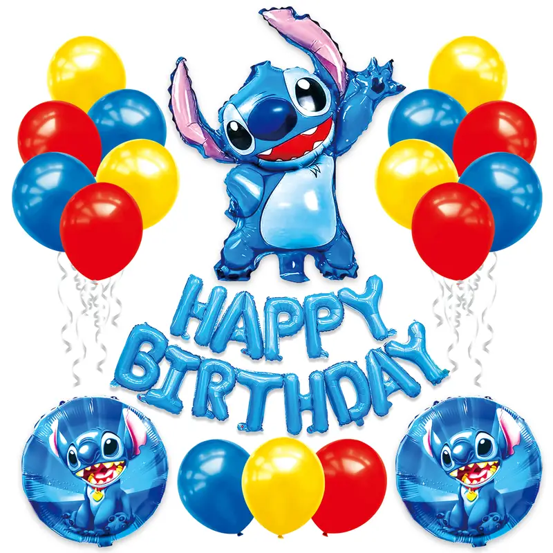 Stitch Disney decorazioni per feste di compleanno palloncini stoviglie usa  e getta forniture per feste per