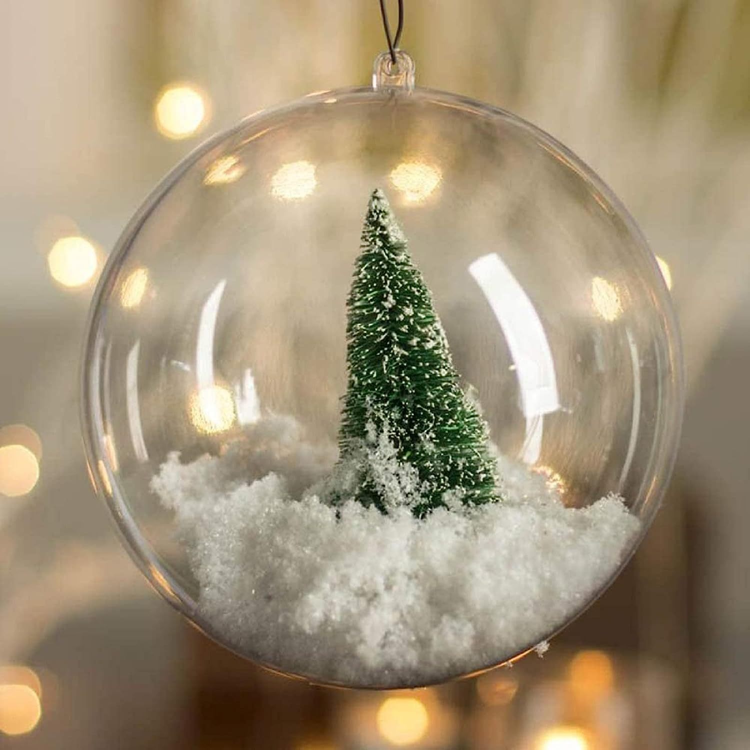 Clear Plastic Fillable Ornament Ball For Christmas Holiday - Temu