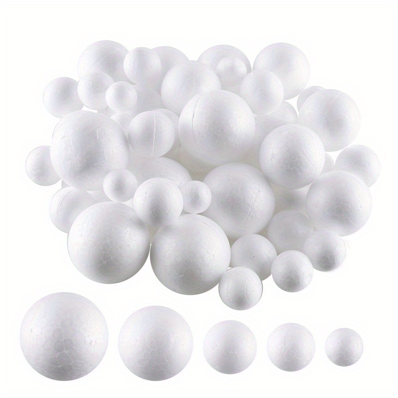 10PCS 3 Inch White Foam Balls Polystyrene Craft Balls Foam Balls for Art,  Craft, Household, School Projects and Christmas Easter Party Decorations