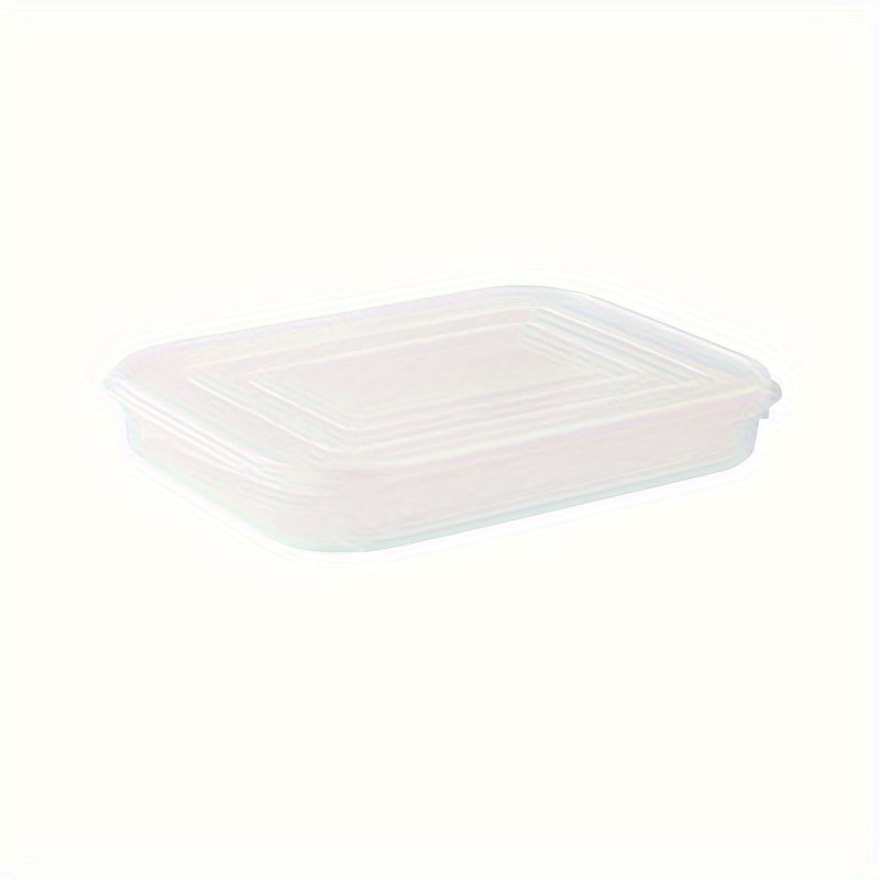 Plastic Square Food Storage Box With Cover, Transparent PE Soft Cover Can  Be Superimposed Seafood Fish * Fresh-keeping Box Refrigerator Bacon