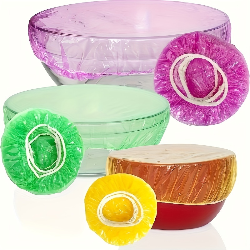 Elastic Food Storage Covers Reusable Stretch Plastic Wrap Bowl