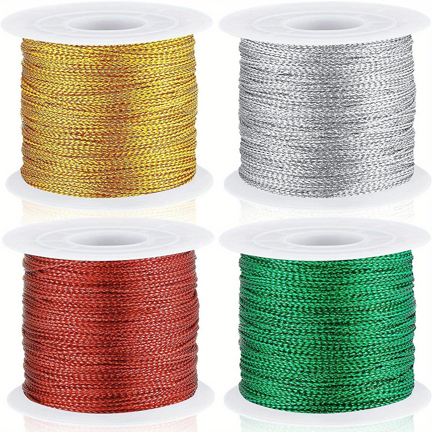 80 Yards Silver Metallic Elastic Cord for Bracelets Jewelry Making Elastic  String Cord for Beads Tags Hanging Stretchy Elastic Cord Gift Wrapping