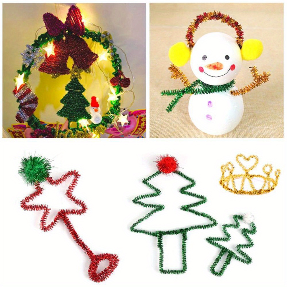 Bulk-buy High Quality Sell DIY Colorful Chenille Handcraft Craft 0.6*30cm  Chenille Tinsel Stem Pipe Cleaners price comparison