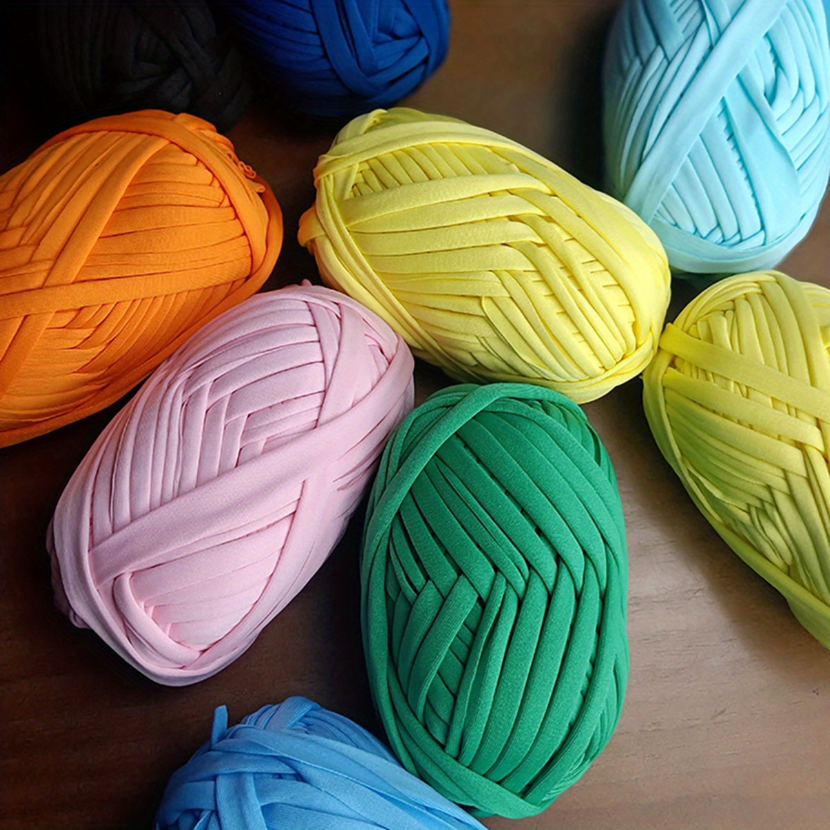 Tshirt Crochet Yarn. Cotton Yarn,fabric Knitting Yarn, Yarn for Crochet  Bags, Basket Yarn, Rug Yarn,chunky Yarn, Textile Yarn . 