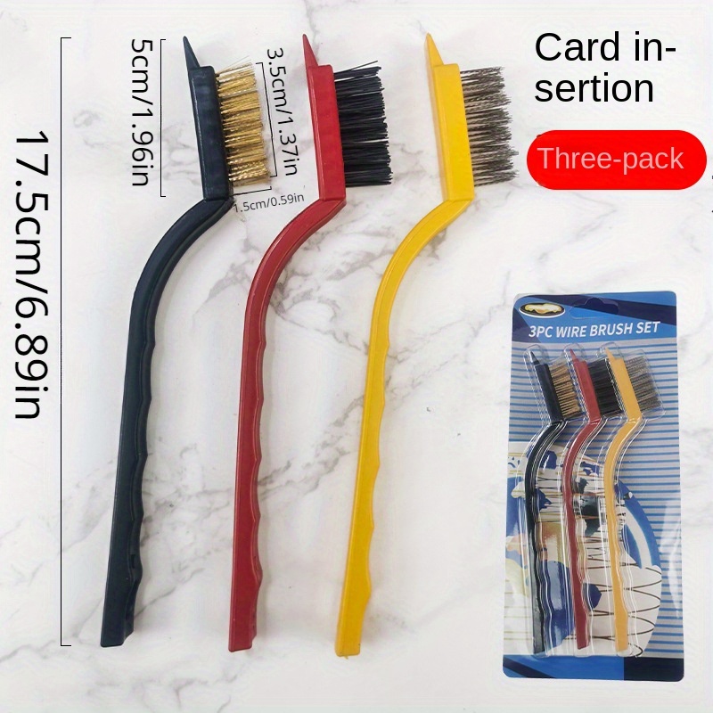 5pcs/set Cleaning Tools Kitchen Cleaning Brush Gas Stove Cleaning Brush Oil  Dirt Cleaning Shovel Wire Brush Clearance Range Hood Cleaning Tool