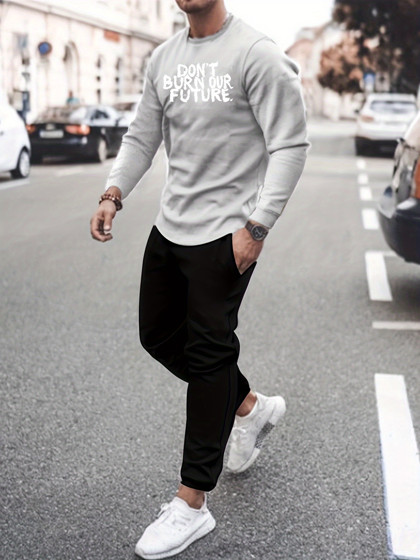 Grey Sweatpants Winter Outfits For Men (10 ideas & outfits)