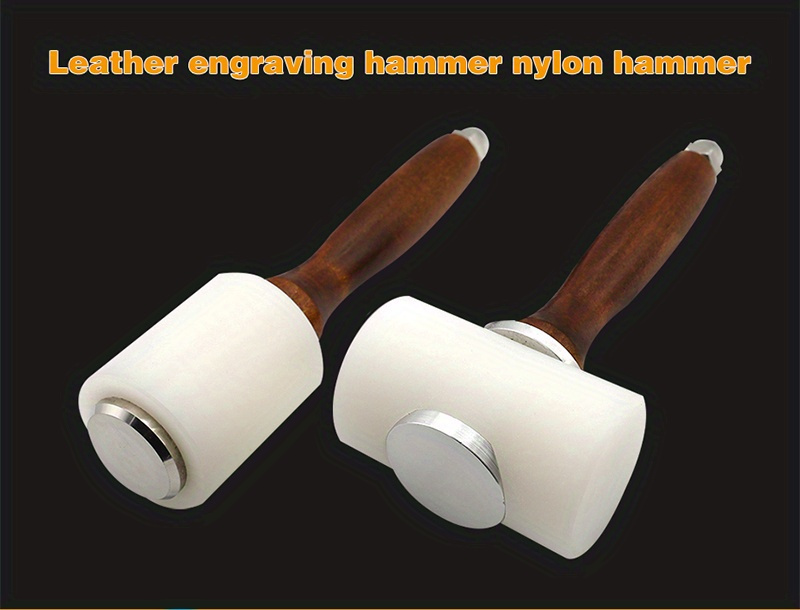 Professional Leather Carve Hammer Nylon Hammers Mallet Wood - Temu