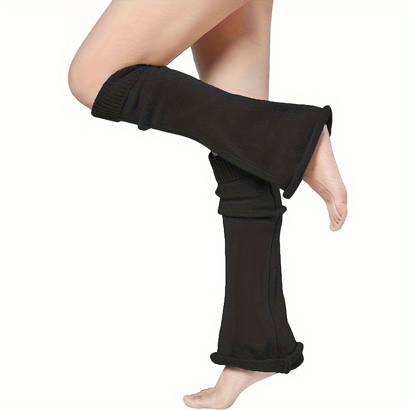 Women's Solid Color Thermal Leg Warmers Socks - Temu New Zealand