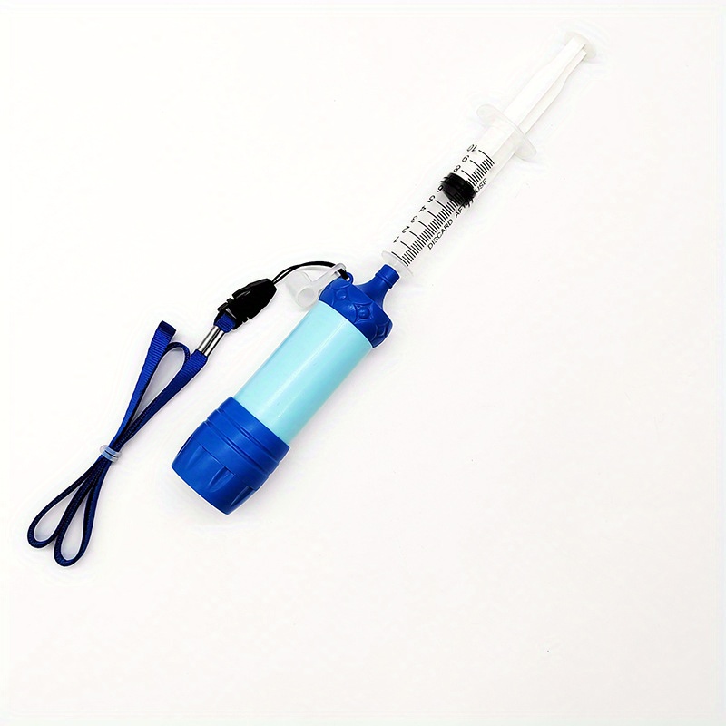 2PCS Camping Mini Survival Water Filter Straw Portable Osmose