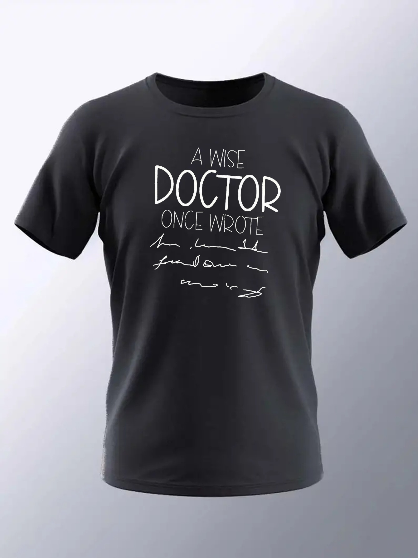 Wise Doctor Once Wrote Top Creativo Hombre Estampado Gr fico Temu