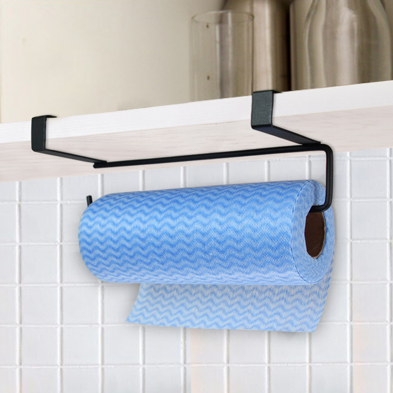 Wall Mount Paper Towel Holder with Basket Storage Organizer for Kitchen  Bathroom