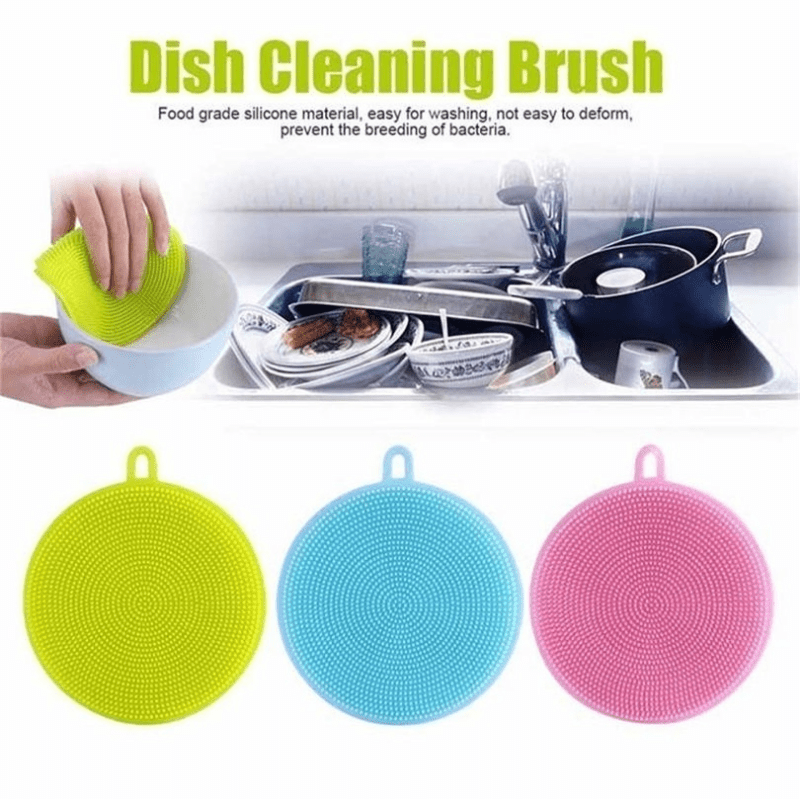 Multifunctional Fruit Vegetable Cleaning Brush food-grade silicone