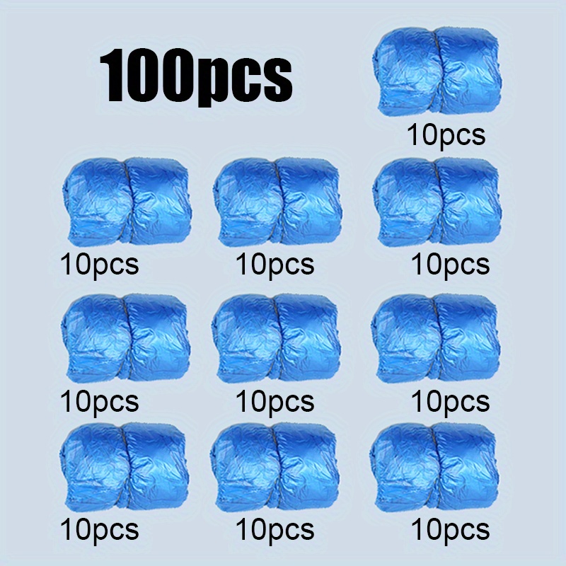 Disposable Shoe Covers 100PCS Non-Slip Boot Overshoes Protector