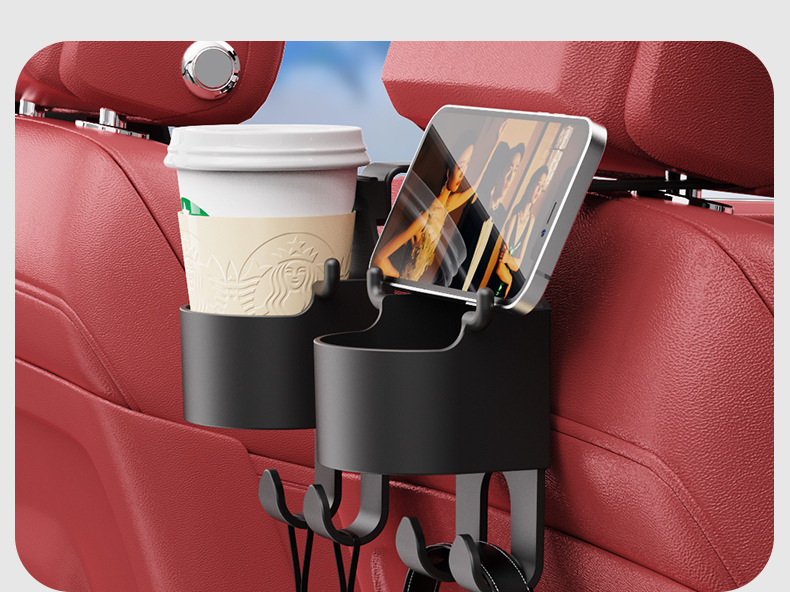 BESULEN Car Seat Side Large Cup Holder, Hanging Storage Bag for Drink Water  Bottle Baby Stuff, Multi-Functional Auto Organizer with Waterproof Liner