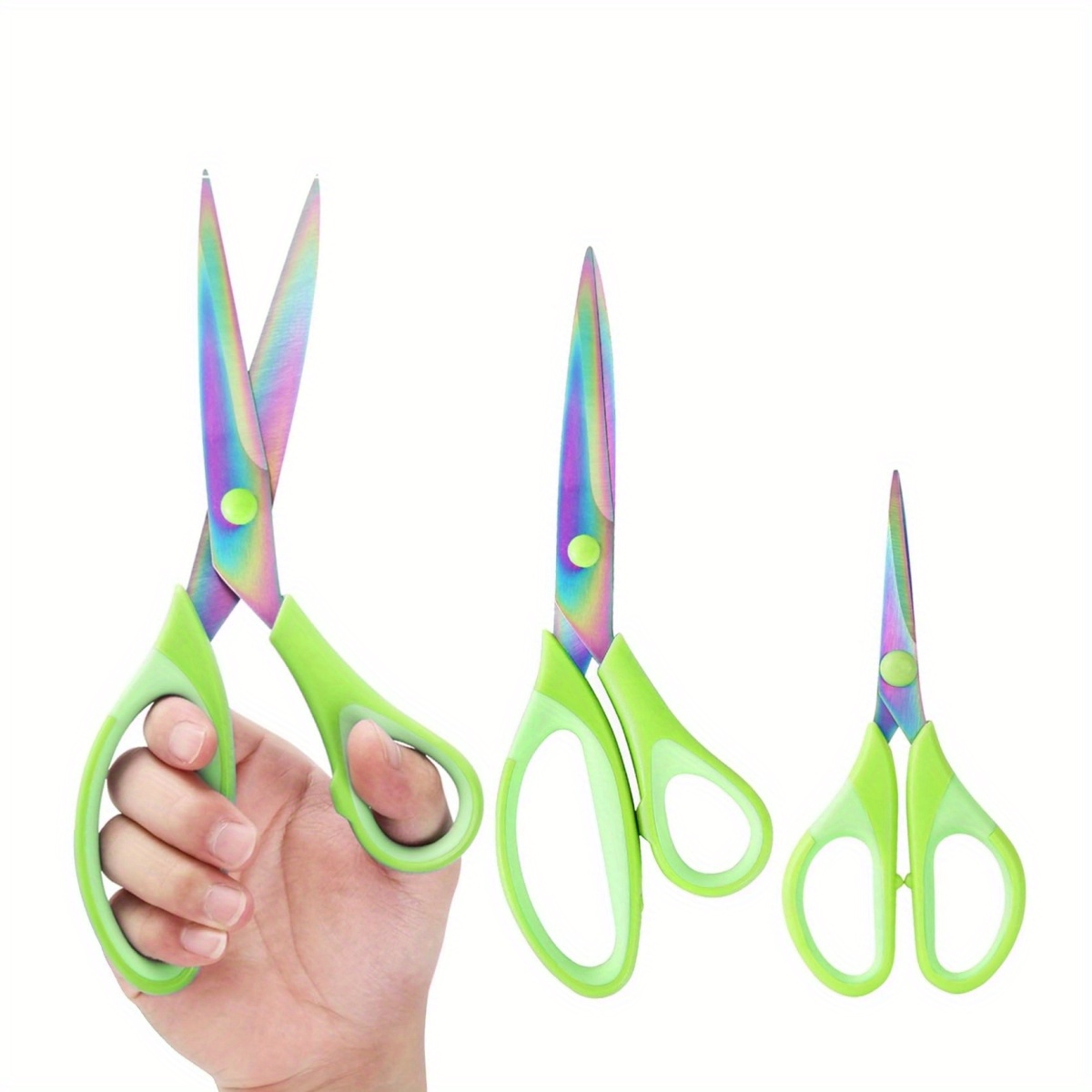 Scissors, iBayam 8 Multipurpose Scissors Bulk 3-Pack, Ultra Sharp Blade  Shears, Comfort-Grip Review 