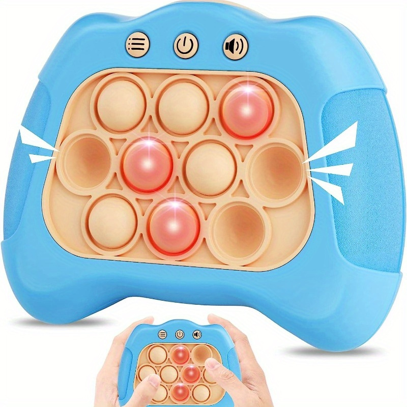 Electronic Light-up Pop Quick Push Game Console Fidget Toys Poppet Sensory  Toy Push Pop Bubble Toy Stress Relief Puzzle Game For Kid