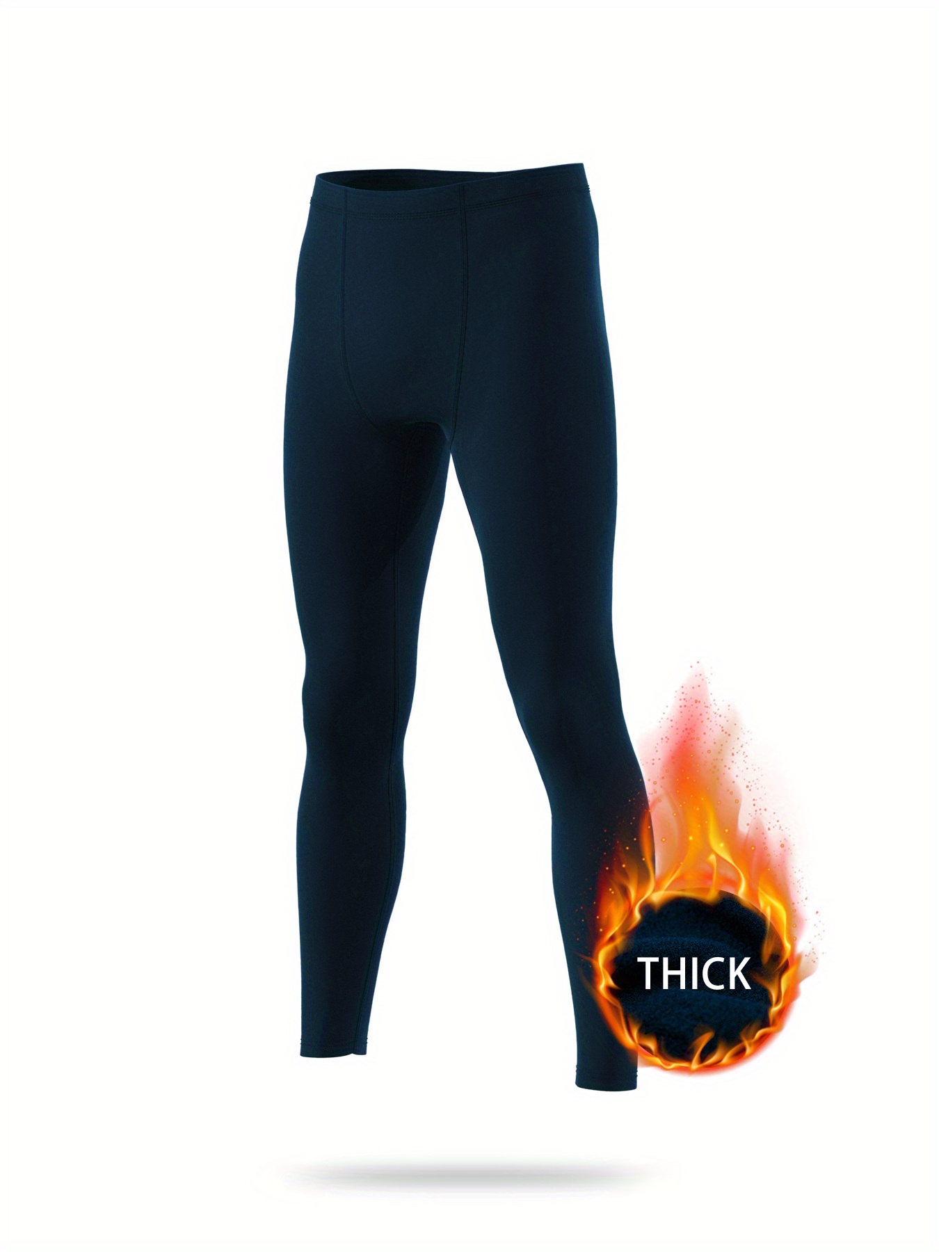 Solid Thermal Men's Quick drying Compression Fitness Pants - Temu