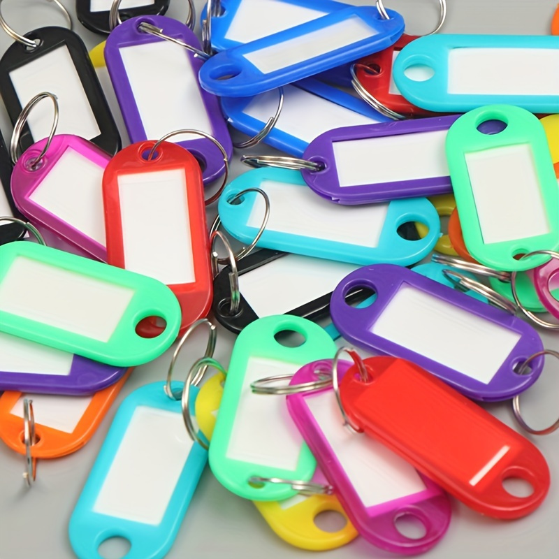 Random Color Key Tags With Labels Plastic Prevent Missing - Temu