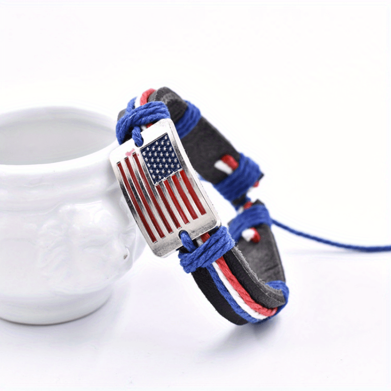 United States Flag Paracord Bracelet, Independence Day, July 4th