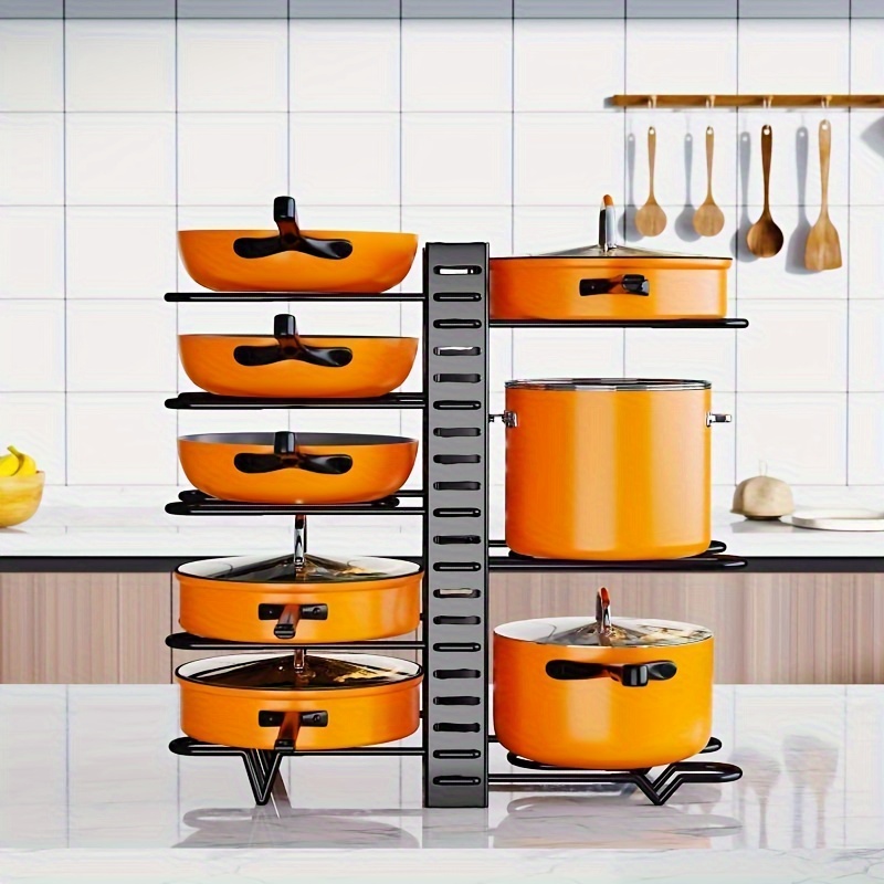 Estante de almacenamiento de cocina redondo giratorio de múltiples capas,  cesta de almacenamiento de 4 niveles, estante de almacenamiento de cocina