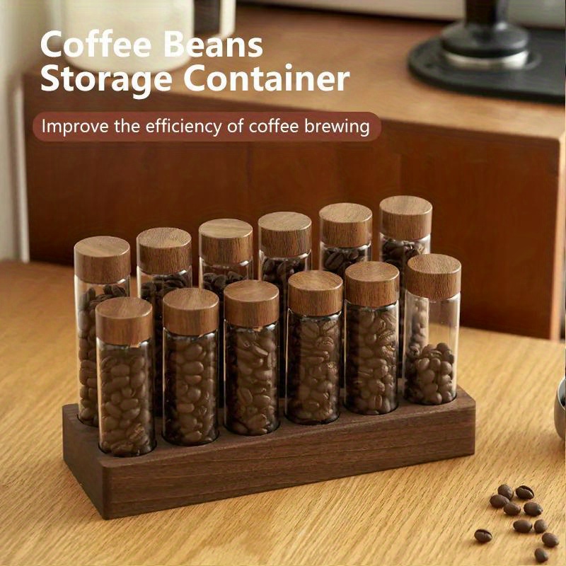 Coffee Containers Glass Coffee Beans Storage Tubes Coffee - Temu