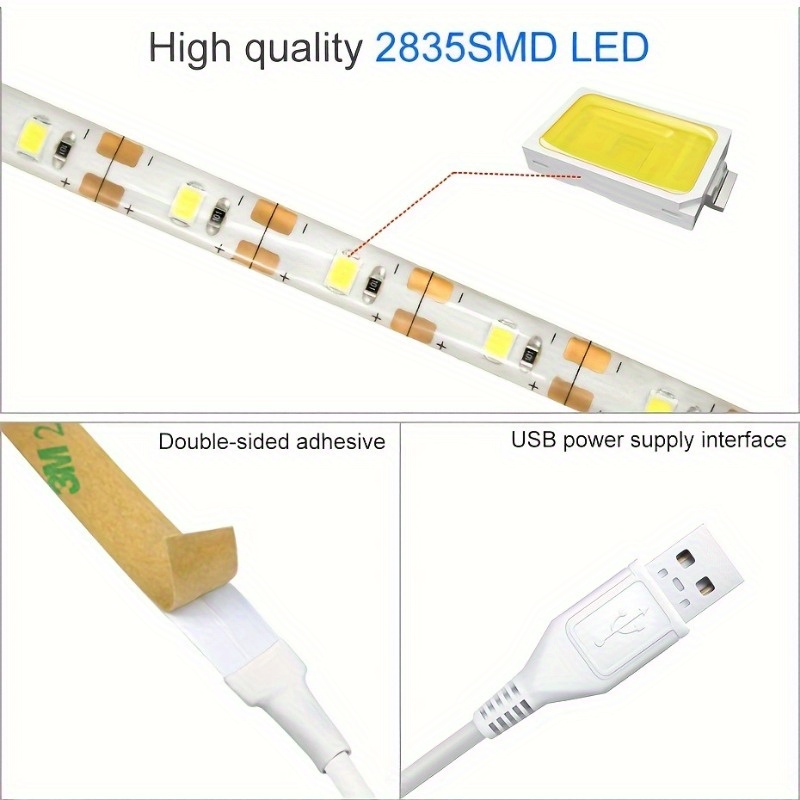 1pc 11.81inch/19.69inch Flexible Sewing Machine Light, LED Sewing Light  Strip, DC5V USB Power Supply Fit All Sewing Machines