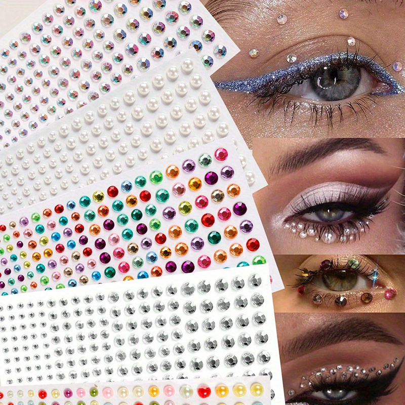 Eye Stickers Shiny Stickers Gemstones Stickers Self adhesive - Temu