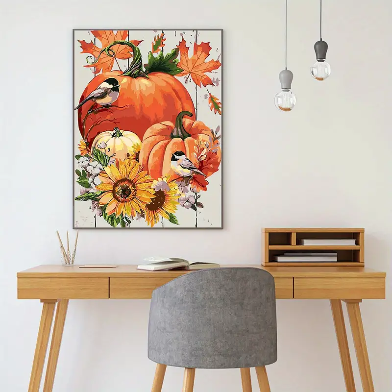 Fall Paint By Numbers For Adults Beginner Thanksgiving Pumpkin Painting By  Number Kits On Canvas With Brushes And Paint Autumn Home Wall Decor Mural  No Framed - Temu Australia