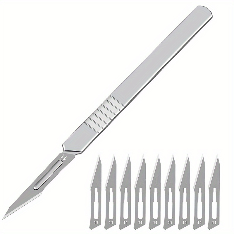 Goxawee Engraving Non slip Metal Scalpel Knife Kit And #11 - Temu